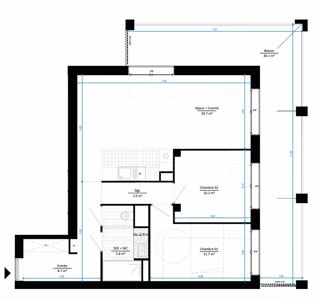  Appartement � vendre 3 pi�ces 63 m�