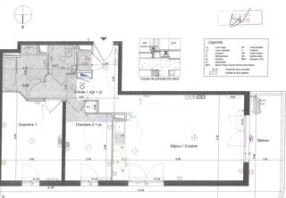  Appartement à vendre 3 pièces 64 m²