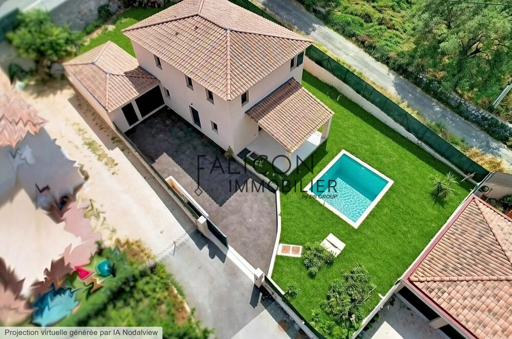 Vente Maison TOURRETTE-LEVENS – Villa récente avec piscine, au calme et proch Tourrette-levens