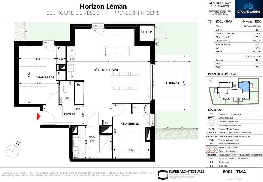 Vente Appartement SPECIAL INVESTISSEUR Prévessin-moëns