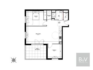  Appartement � vendre 3 pi�ces 64 m�