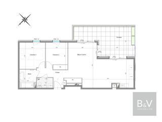  Appartement  vendre 3 pices 76 m