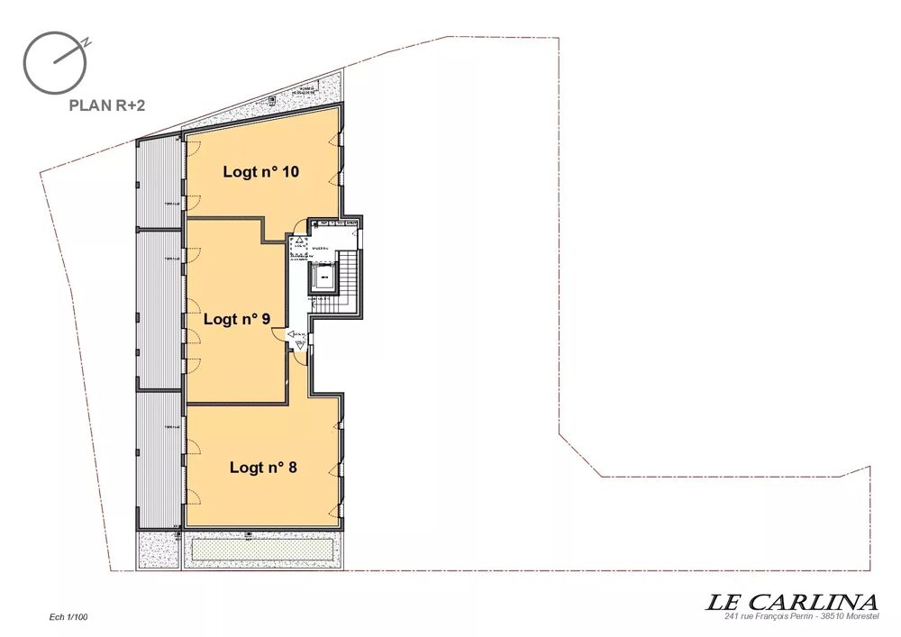 Appartement T3 2ème 82m² - MORESTEL