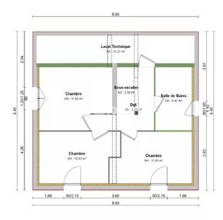  Maison � vendre 4 pi�ces 90 m�