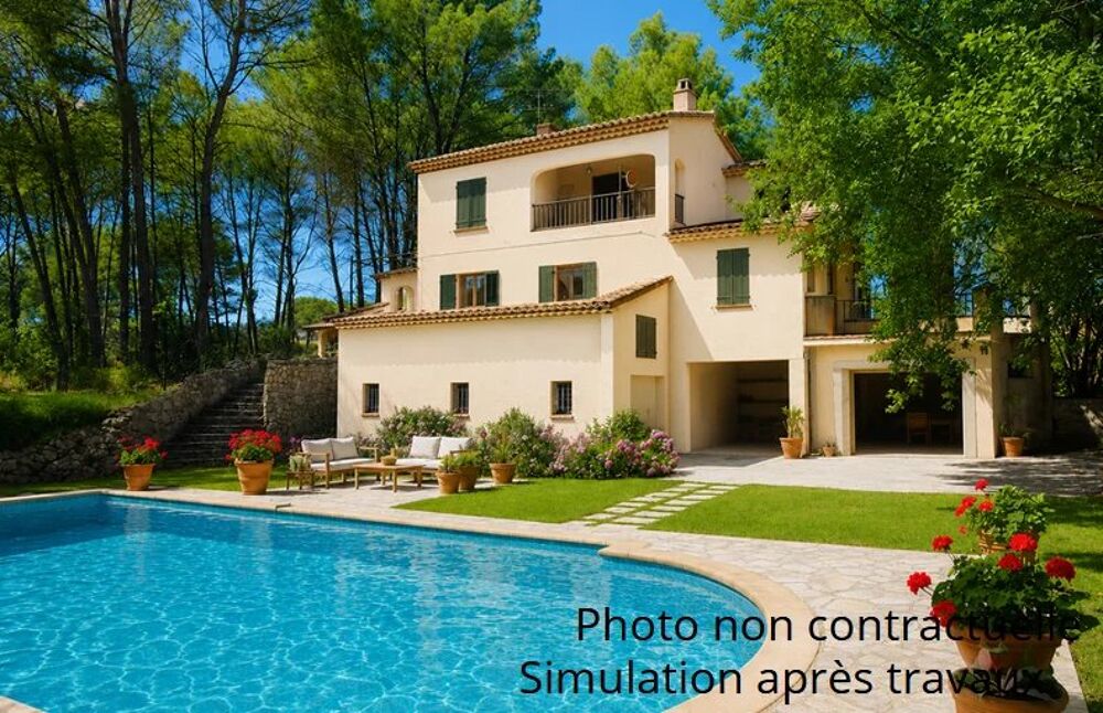 VILLECROZE- MAISON T6- 4 CHAMBRES- PISCINE-GARAGES-SOUS-SOL-TERR