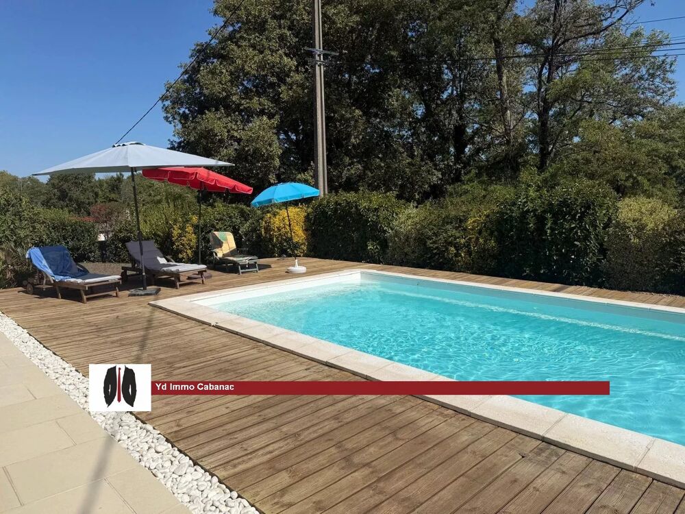 Vente Maison MAISON 4 CHAMBRES AVEC BEAU TERRAIN ET PISCINE Cabanac-et-villagrains