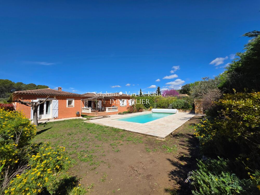 Villa plain-pied - 3 chambres - 3800m² jardin - double garage -