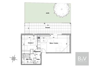  Appartement  vendre 2 pices 1 m