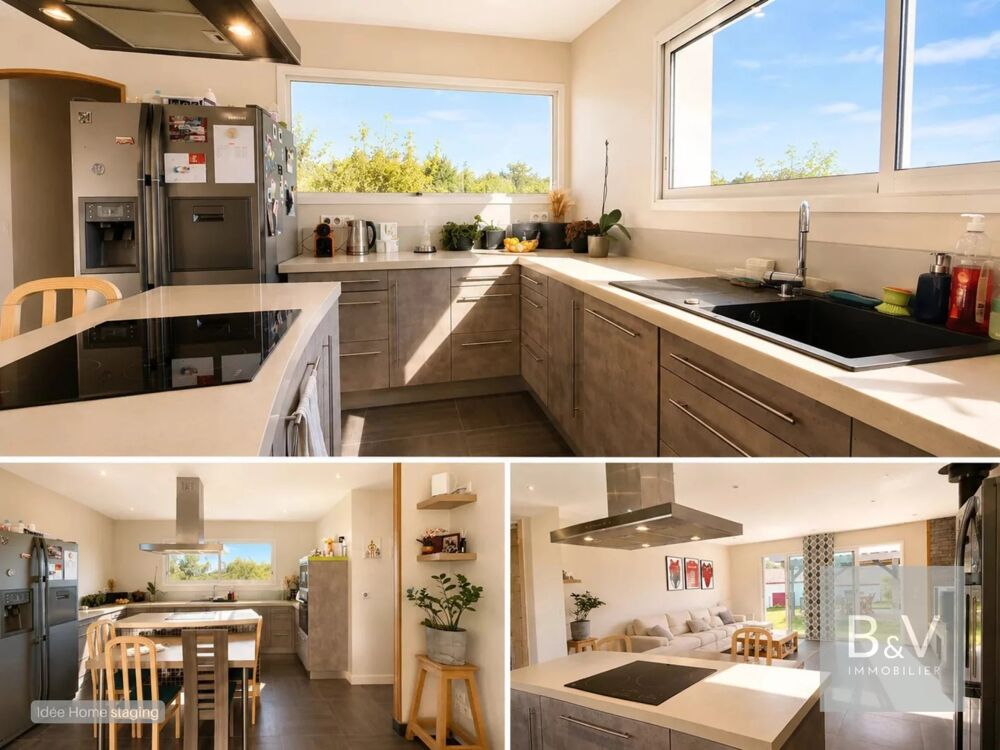 Superbe villa familiale contemporaine de 131 m2, plain-pied au c