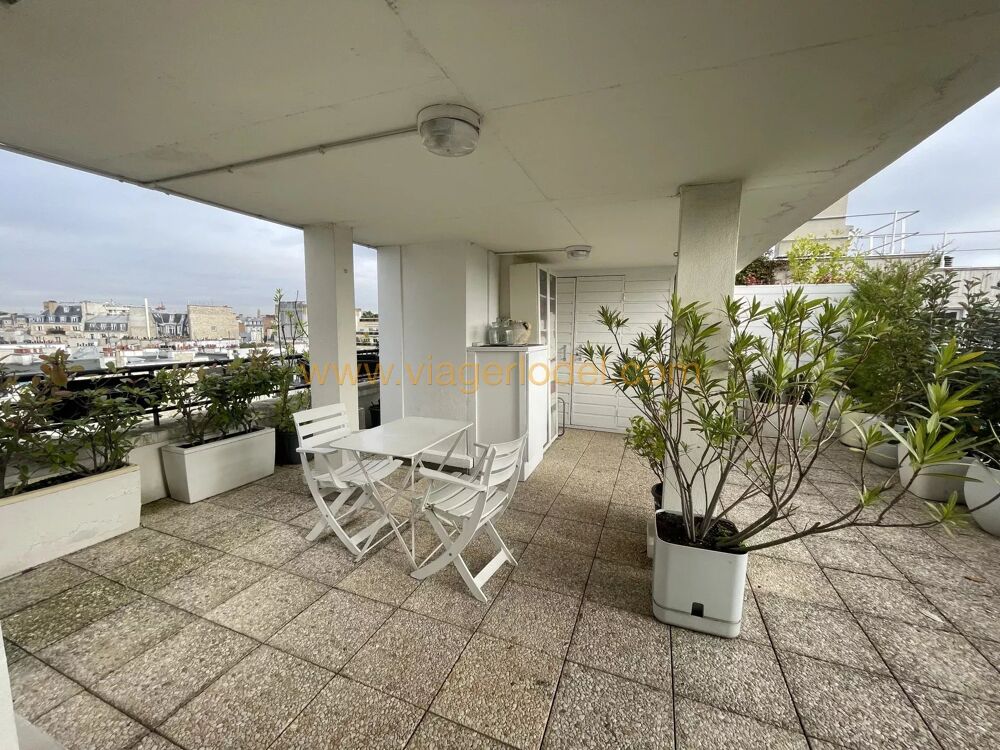 Vente Appartement Réf. 10 074 - VENTE AVEC RESERVE DU DROIT D'USAGE ET D'HABITATIO Paris 16