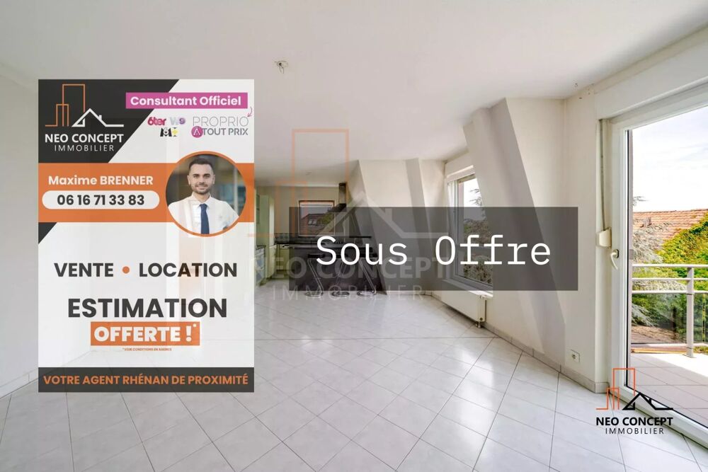 * HERRLISHEIM - Charmant F2 de 50 m² à rafraichir, disponible à
