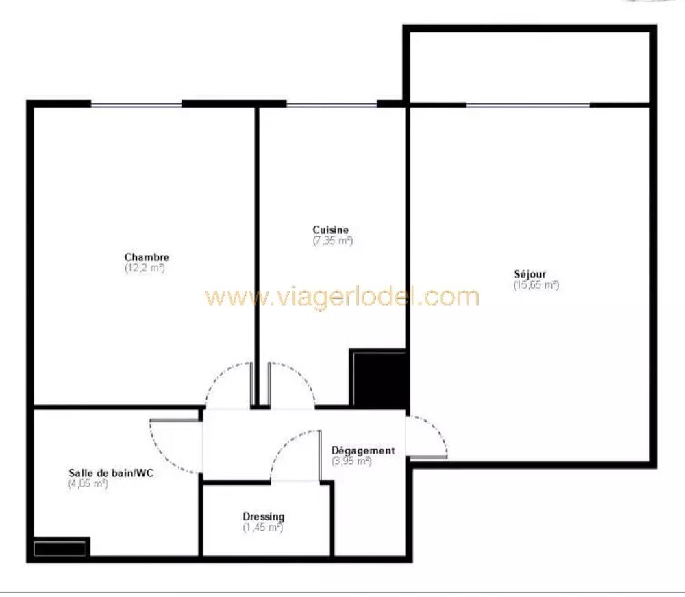 Vente Appartement Réf. annonce : 9896.C -  VIAGER LIBRE PAR PERCEPTION DES LOYERS Nice