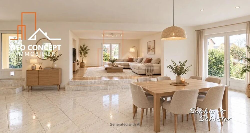 Vente Maison Charmante maison de plain-pied de 154 m² au calme. Leutenheim