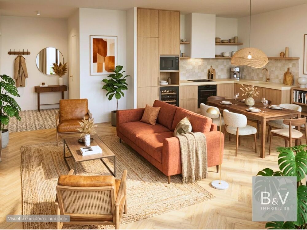 Appartement lumineux de 64 m² avec prestations de qualité