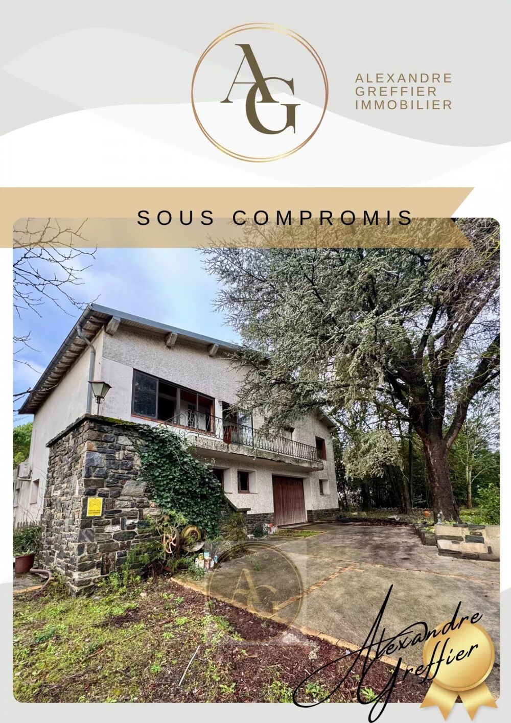 Maison de type 5 avec grand garage et jardin à Castelnaudary