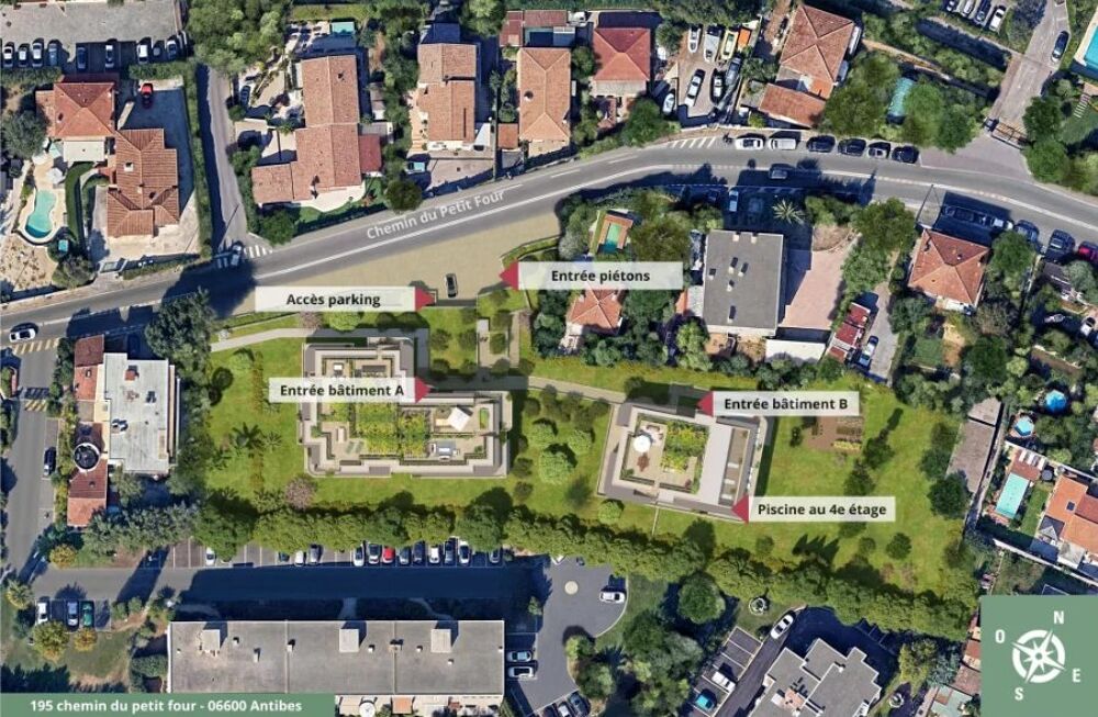 2 pièces avec terrasse d'angle