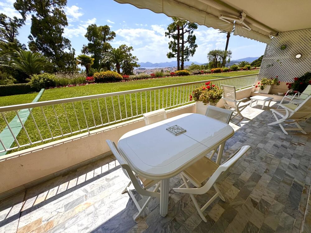 Vente Appartement Cannes Vente 3/4 pièces au calme absolu vue mer Cannes