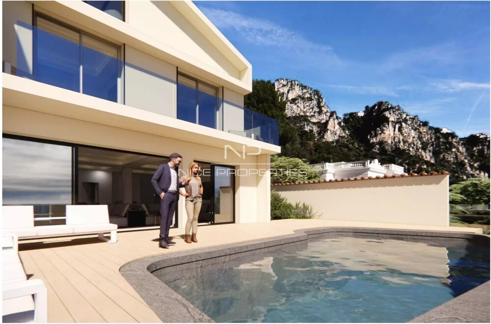 Beaulieu-sur-Mer, maison contemporaine avec piscine et vue mer f