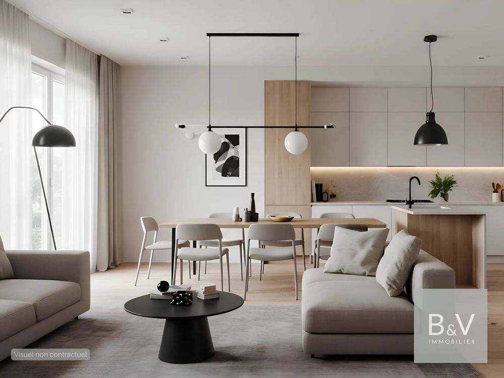 Magnifique appartement 3 pièces de 84 m² avec terrasse et jardin