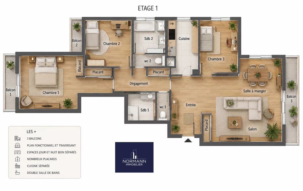 Appartement 4 pièces 118 m² · à Neuilly-sur-Seine · 118 m² · 1 090 000 €