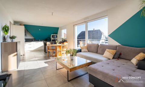 Appartement dernier étage avec garage et jardin 215000 Geudertheim (67170)