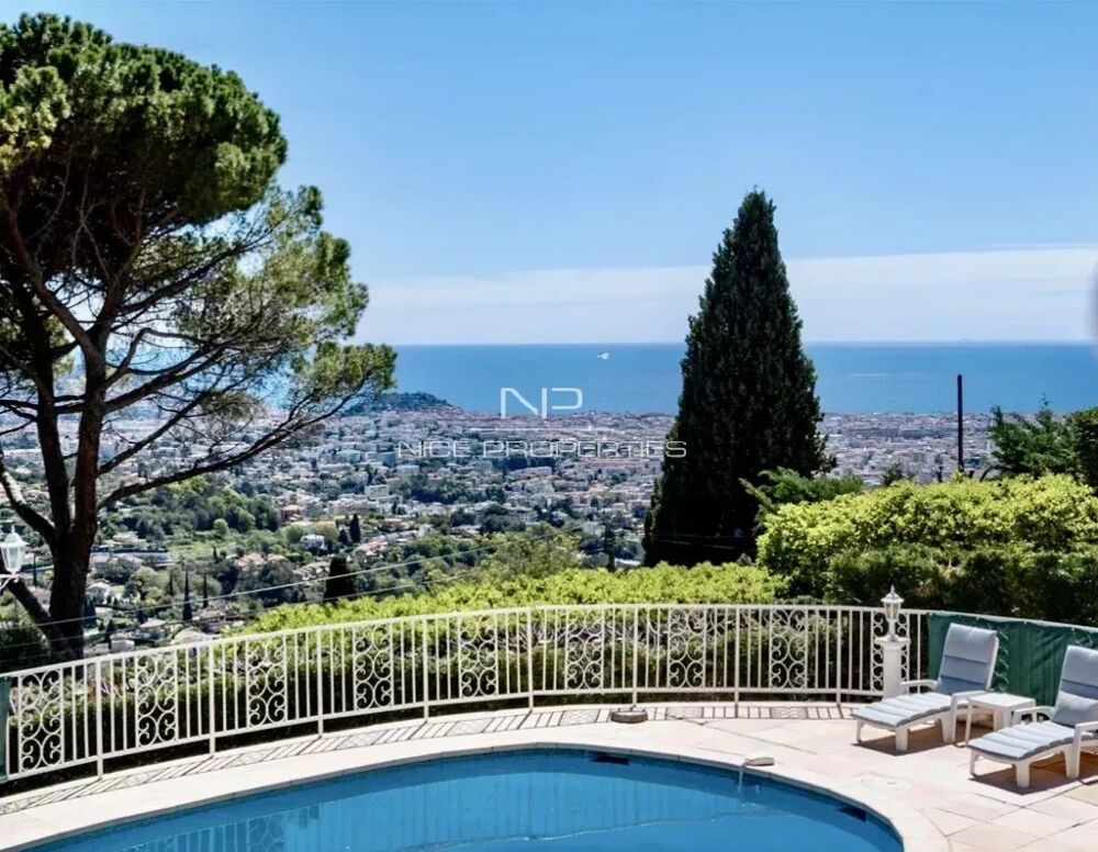 Nice Gairaut propriété de 378 m² vue mer piscine, terrasses