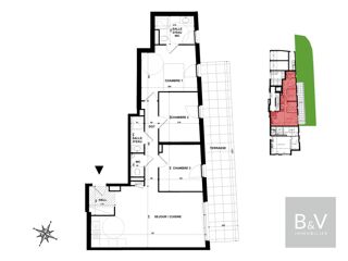  Appartement � vendre 4 pi�ces 76 m�