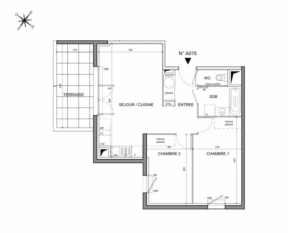 Vente Appartement Marseillan :Beau T3  en RDC avec  10m2 de terrasse Marseillan