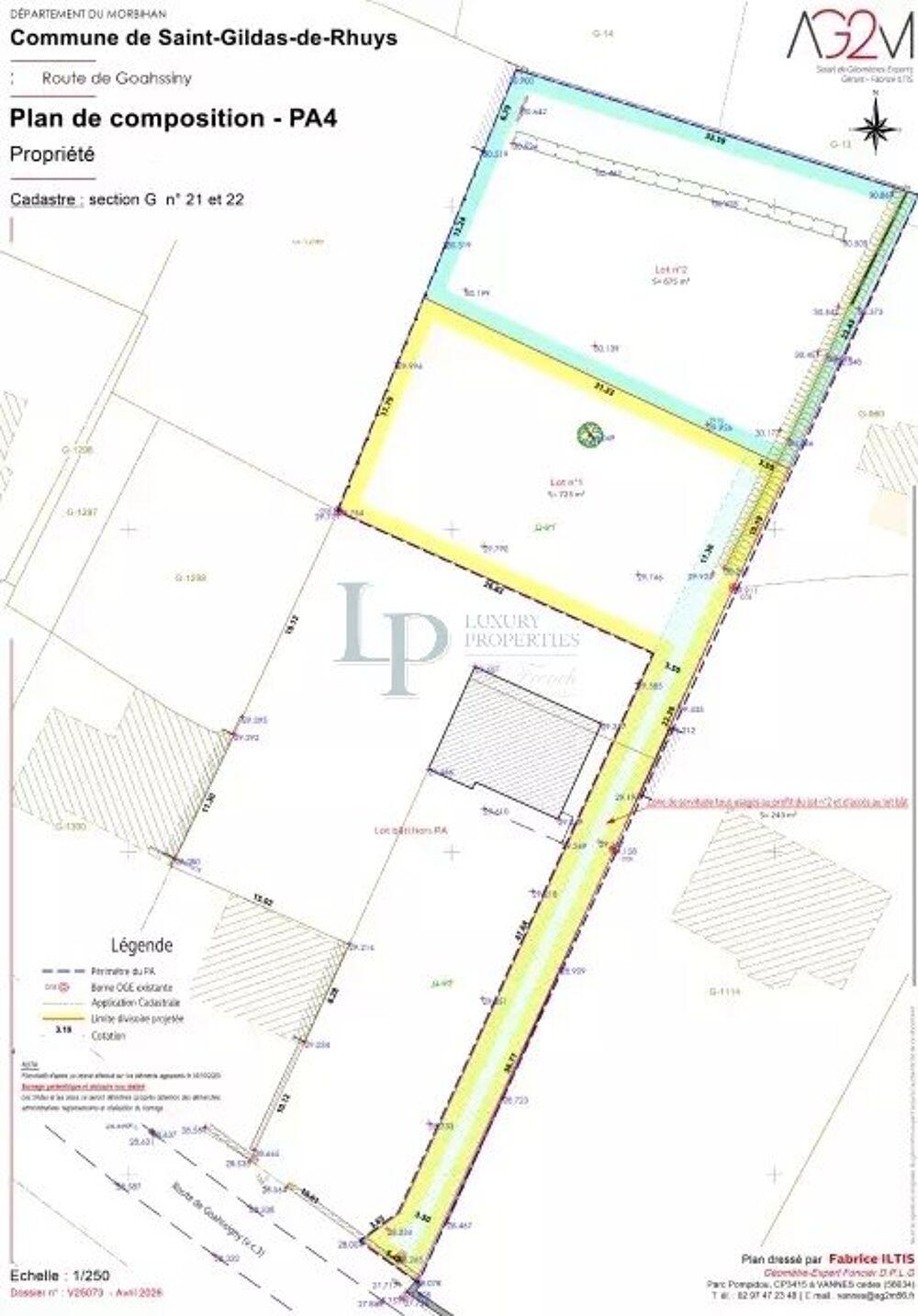 Vente Terrain Terrain à bâtir de 675 m2  au calme absolu Saint-gildas-de-rhuys