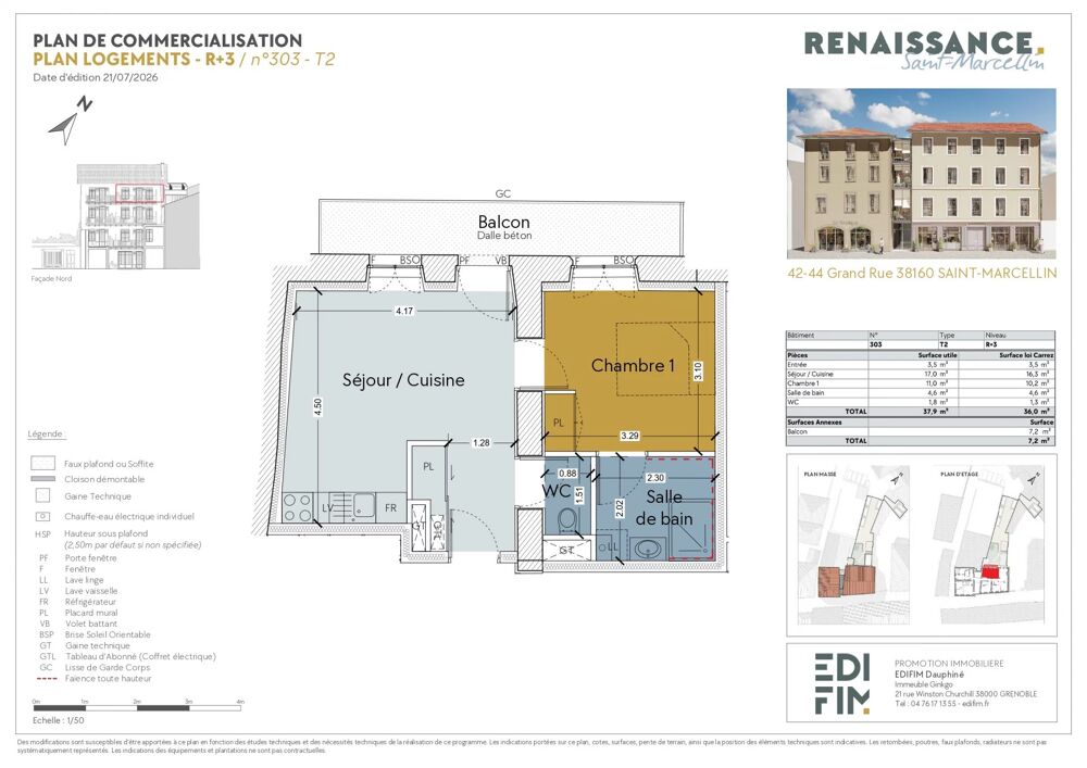 Vente Appartement SAINT MARCELLIN Saint-marcellin