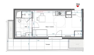  Appartement � vendre 1 pi�ce 26 m�