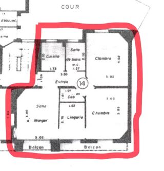  Appartement à vendre 3 pièces 54 m²