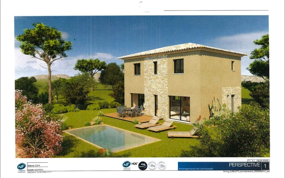 Vente Terrain 2 terrains de 850 m2 chacun avec permis de construire accordé Tourrette-levens