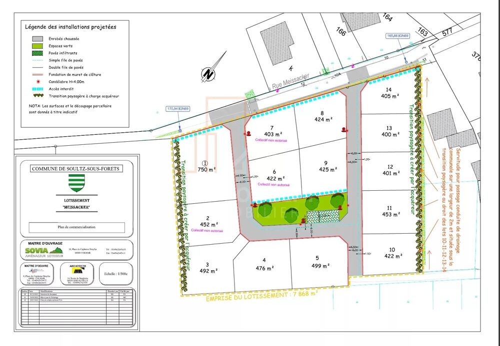 Vente Terrain Terrain viabilisé de 405 m² à Soultz-sous-Forêts Soultz-sous-forêts
