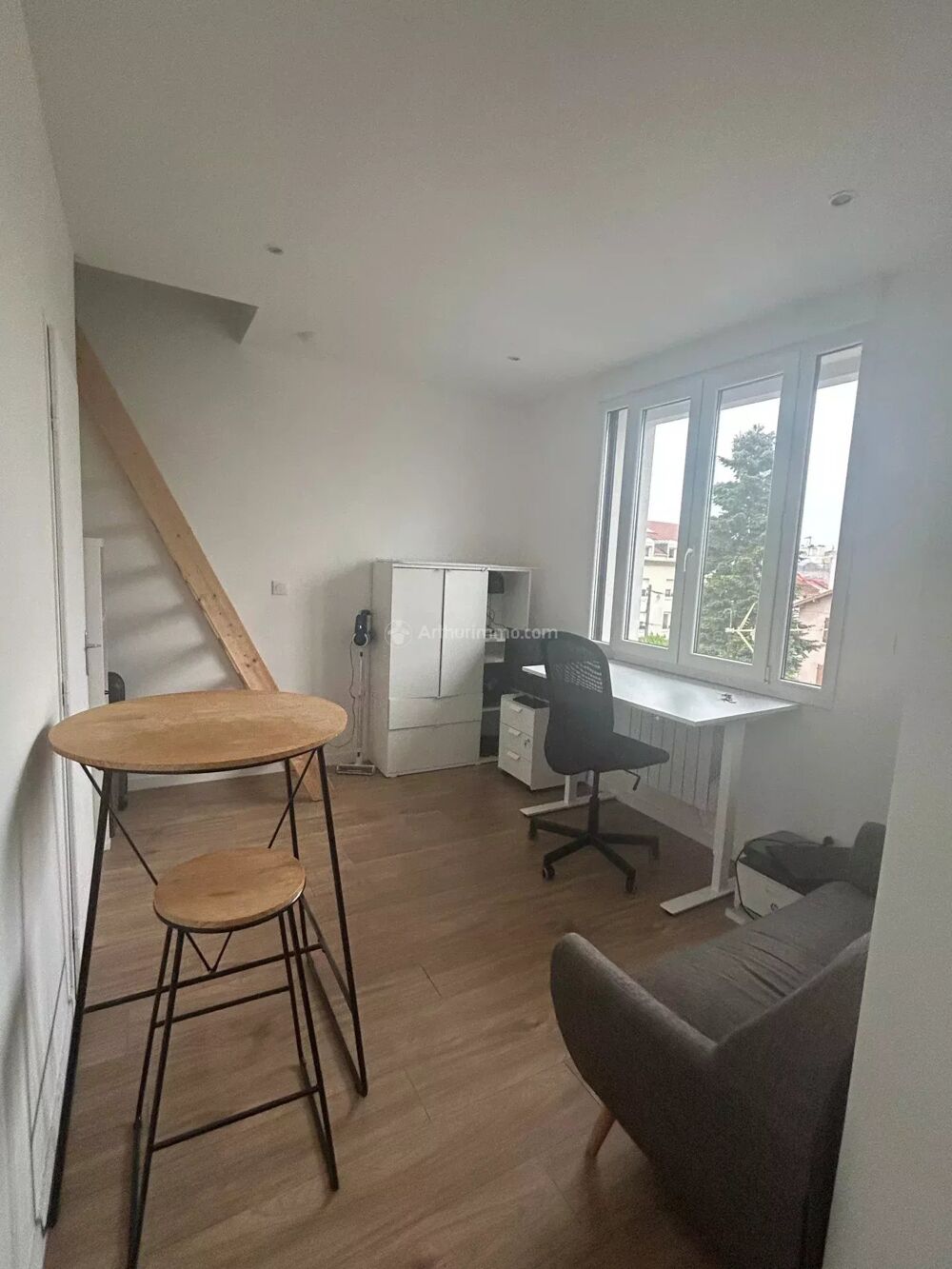 Location Appartement À louer – T1 bis meublé de 22 m² – Lyon 8?, quartier Moulin à Ve Lyon 8