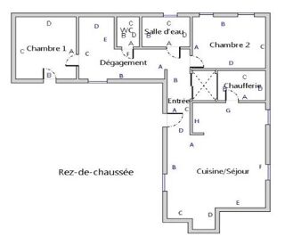  Appartement � louer 3 pi�ces 86 m�