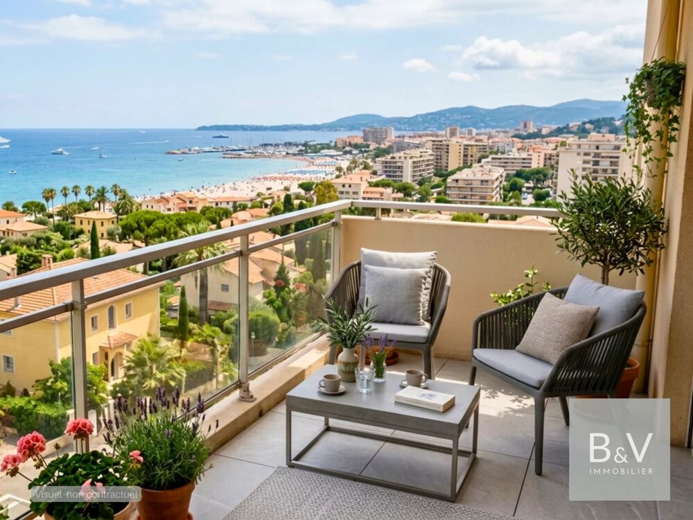 Élégant appartement 3 pièces avec terrasse et vue mer à quelques