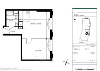  Appartement � vendre 2 pi�ces 47 m�