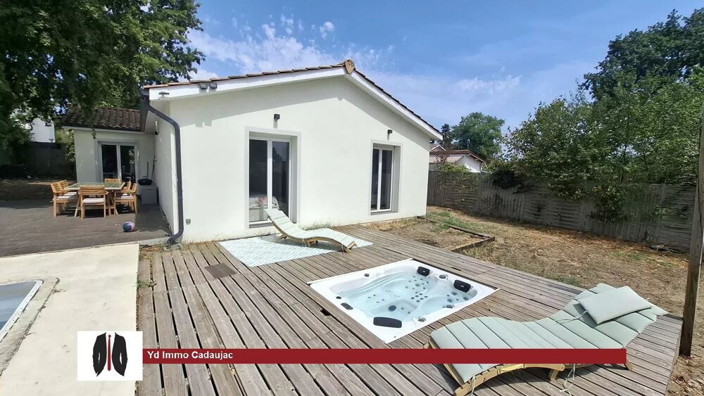Cadaujac  Belle maison plain-pied de 104 m² avec piscine et jac