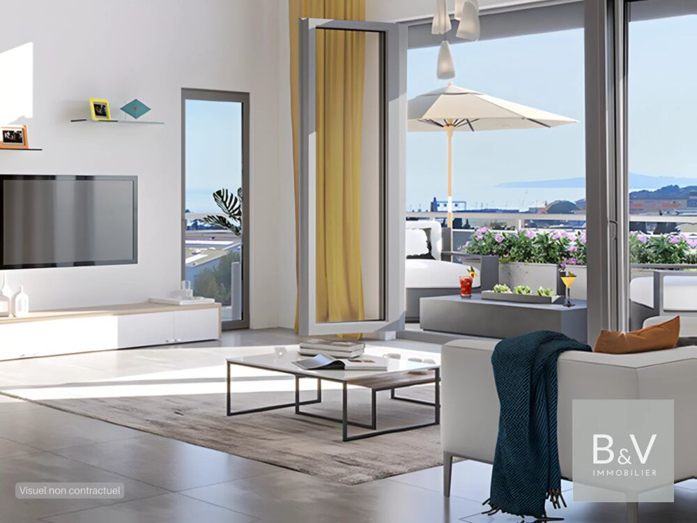 Appartement 3 pièces avec balcon et vue mer