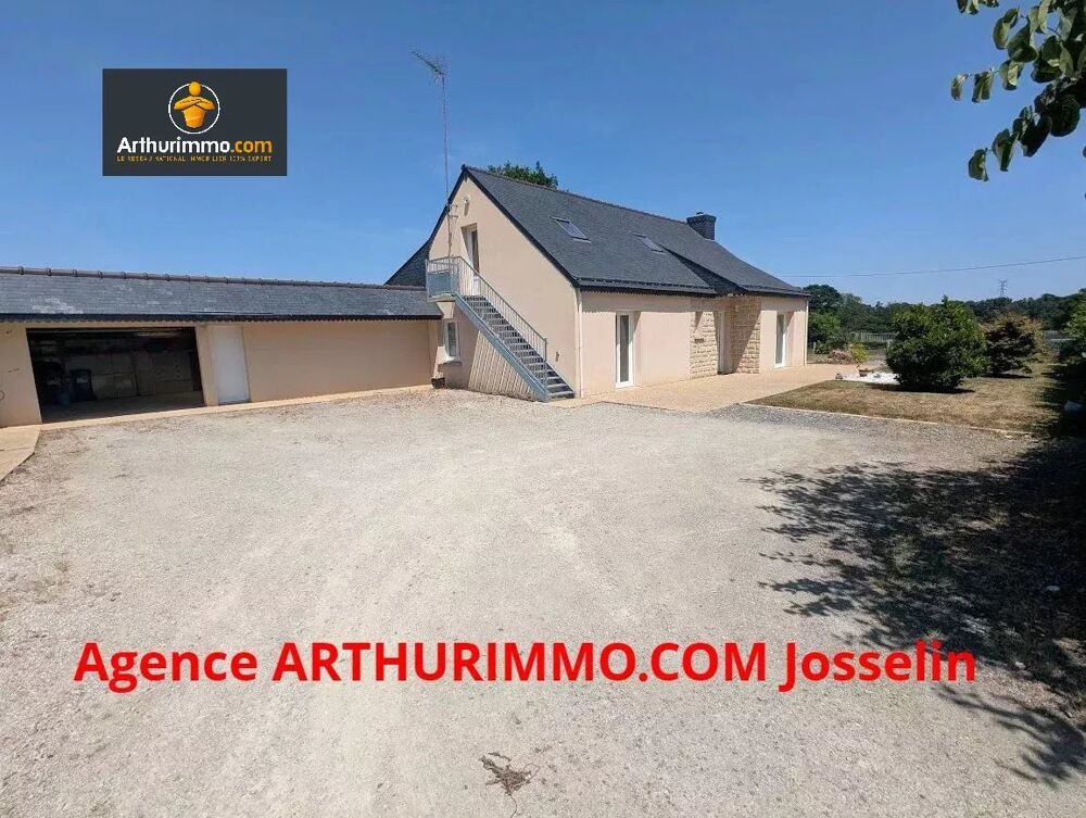 Vente Maison JOSSELIN MAISON DE PLAIN PIED, PLUS APPARTEMENT ET GRAND GARAGE. Josselin