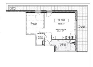  Appartement � vendre 2 pi�ces 49 m�