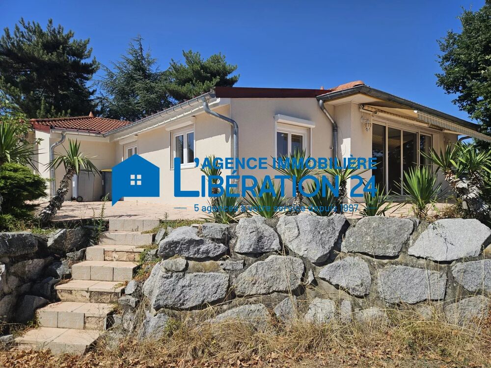 Vente Maison Villa plain pied 193m² avec terrain plat 1457m² Saint-paul-en-jarez