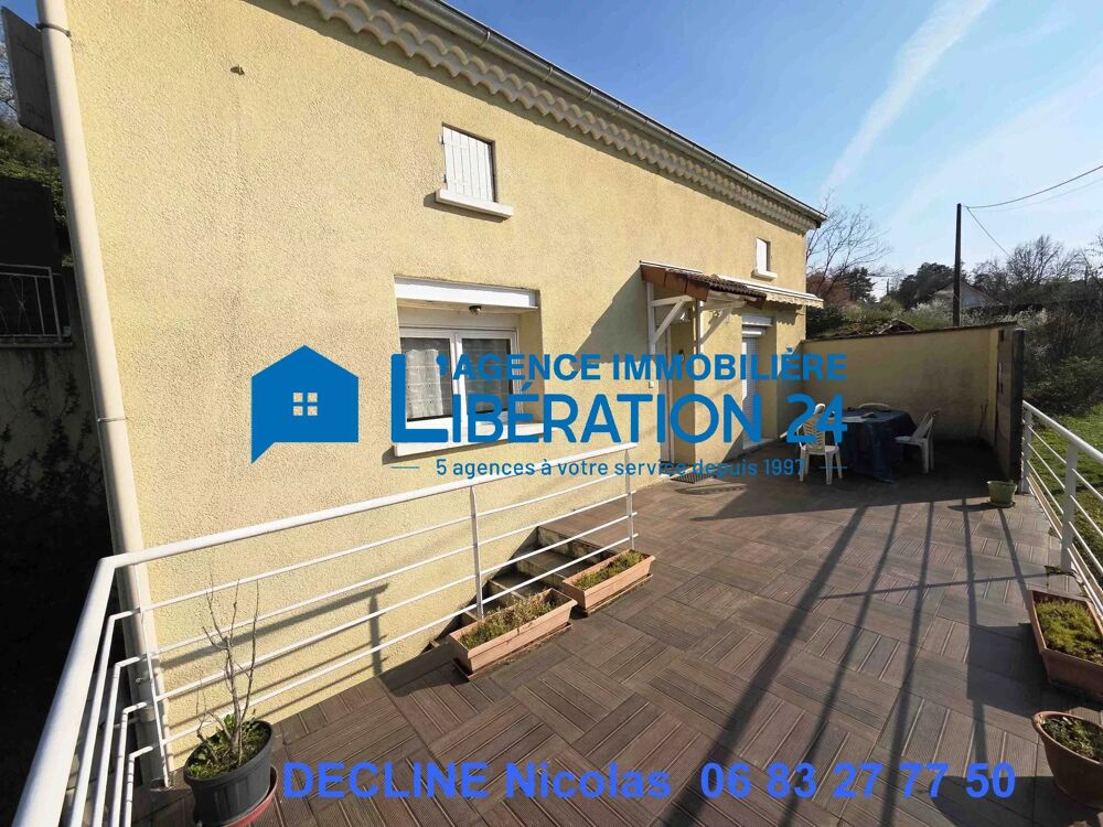 Maison 125m² + 2 terrasses + jardinet