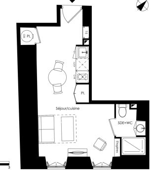  Appartement � vendre 1 pi�ce 