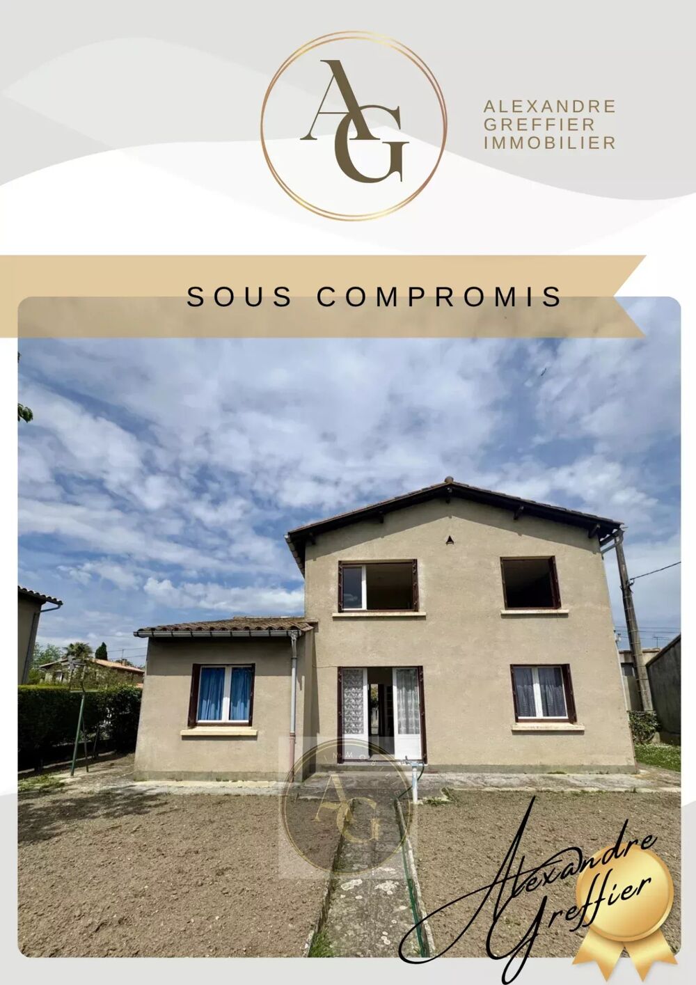 Maison de type 5 avec jardin et garage à Labastide D'anjou