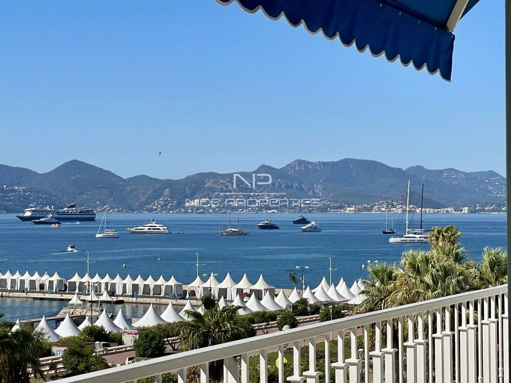 Vente Appartement Cannes, appartement sur la Croisette, vue mer et port Cannes