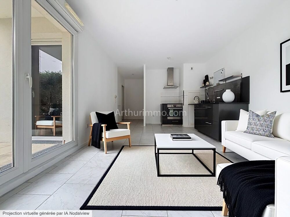 Appartement 3 pièces avec jardin