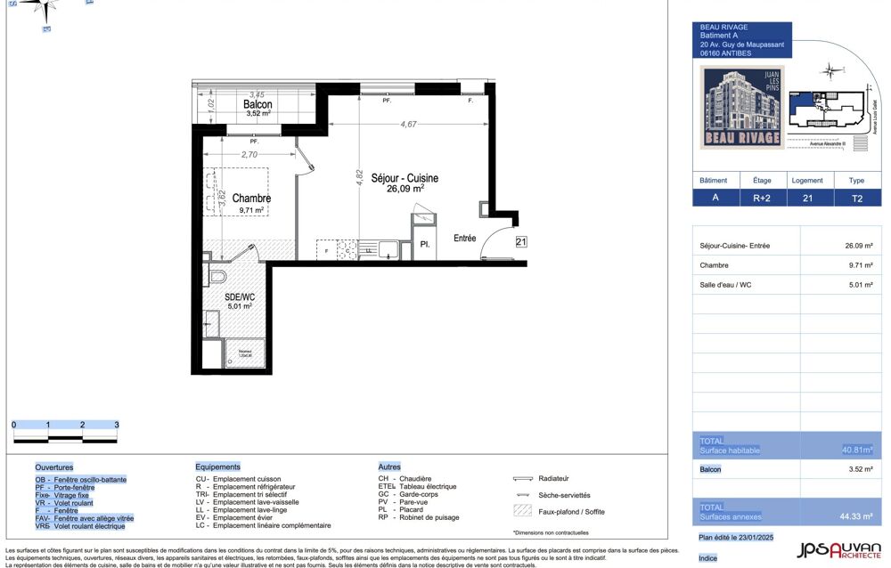 Vente Appartement JUAN-LES-PINS - BORD DE MER  - APPARTEMENT NEUF 2 PIÈCES Juan-les-pins