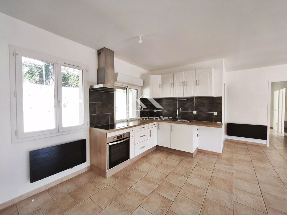 Vente Maison Lézan, maison plain pied, 2 chambres + 1 bureau, garage, terrain Lézan